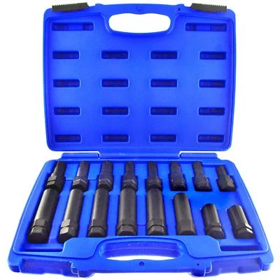 AB TOOLS 16pc Master Locking Wheel Lug Nut Removal Key Star Spline Torx Flute Hex AT965