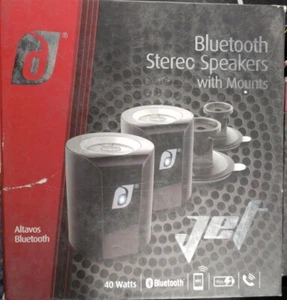 Damson Jet Bluetooth Stereo Speakers Wireless and Metal Mount Bundle DAIDT05BKMM - Picture 1 of 2
