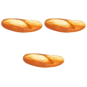 3pcs Simulated Bread Decor Artificial Bread Model Bread Prop Decorative Bread - Zdjęcie 1 z 12