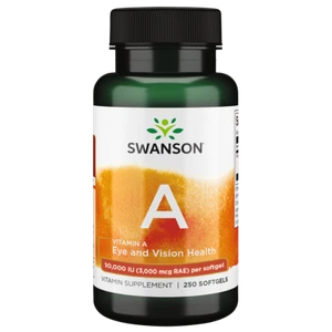 Swanson Vitamin A Supplement, 250 Softgels - Picture 1 of 6