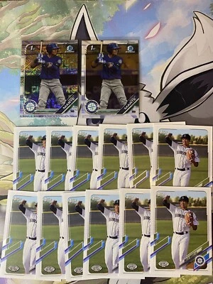 Noelvi Marte 2019 1st Bowman Chrome Mega Box Mojo Refractor, Chrome & More! 14X - Image 1 of 4