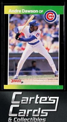 Andre Dawson 1989 Donruss Baseball's Best #4 Chicago Cubs Hall of Fame - Image 1 of 2