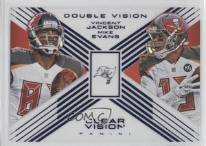 2015 Panini Clear Vision Double Blue /99 Vincent Jackson Mike Evans #DV-2