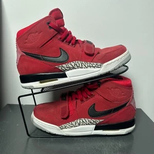Nike Air Jordan Legacy 312 GS 'Toro' Shoes Womens Size US 8.5 (7Y) Red Black - Picture 1 of 8
