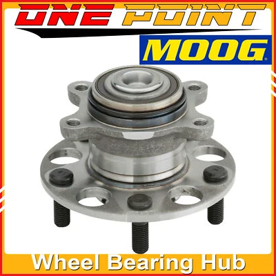 Cubo de rolamento de roda traseiro 1 peça MOOG para Honda Civic 2006-2011 ABS LX DX GX 5-Lug - Imagem 1 de 4