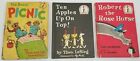 N) Zestaw 3 książek dla początkujących Dr. Seuss Berenstain Bears Dziesięć jabłek Robert Róża