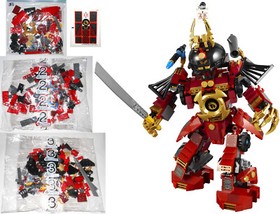 LEGO 9448 Samurai Mech: mech only (NEW, NEVER BUILT) Ninjago Rise of the Snakes
