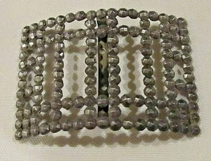 Antike rechteckig geschliffene Stahlschließe - Bild 1 von 2