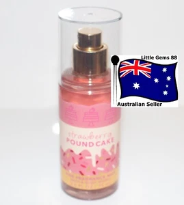 BATH & BODY WORKS * Strawberry Pound Cake * BODY MIST SPRAY 75ML TRAVEL SIZE - Picture 1 of 1