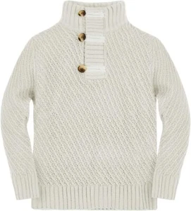 Makkrom Toddler Sweater Baby Boy Girl Turtleneck Cable Knit Sweaters Long Sleeve - Picture 1 of 17