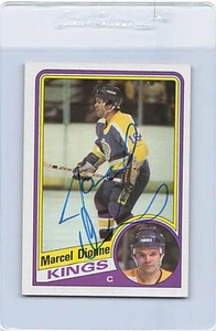 1984/85 Topps #64 Marcel Dionne Kings Signed Auto *L1549 - Picture 1 of 2
