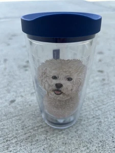 TERVIS Pet Dog Breed Tumbler 24oz Bichon Sormani Paws Collection White Dog - Picture 1 of 5