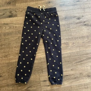 Crewcuts Girls Fleece Sweatpants Small Stars - Picture 1 of 3