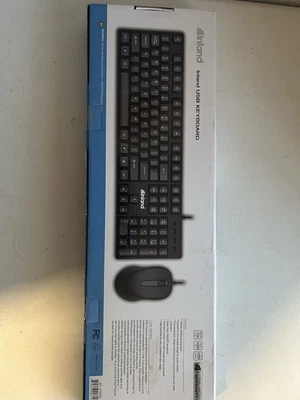 Inland USB Full Length Qwerty Keyboard And Mouse Combo Black - Image 1 of 4