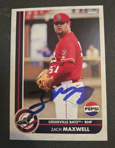 Tarjeta firmada por Zach Maxwell 2025 Choice Louisville Bats Cincinnati Reds - Imagen 1 de 1