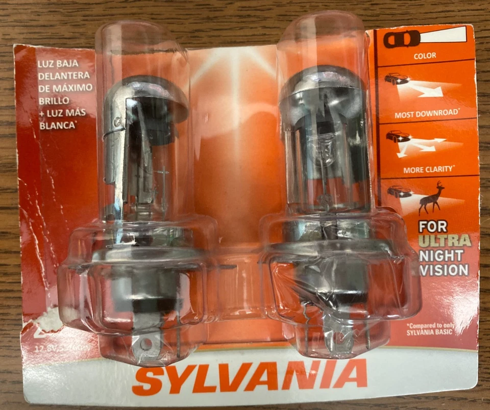 9003 Sylvania Silverstar Ultra лампы для фар двойная упаковка, новые подлинные - Изображение 1 из 2