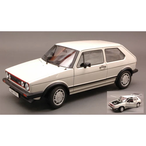 VW GOLF I GTI 1976 WHITE 1:18 Welly Auto Stradali Modellino Nuovo - Immagine 1 di 1