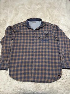 Camicia Columbia PHG Roughtail Flanella Uomo Taglia 2XL Manica Lunga Caccia Outdoor - Foto 1 di 9