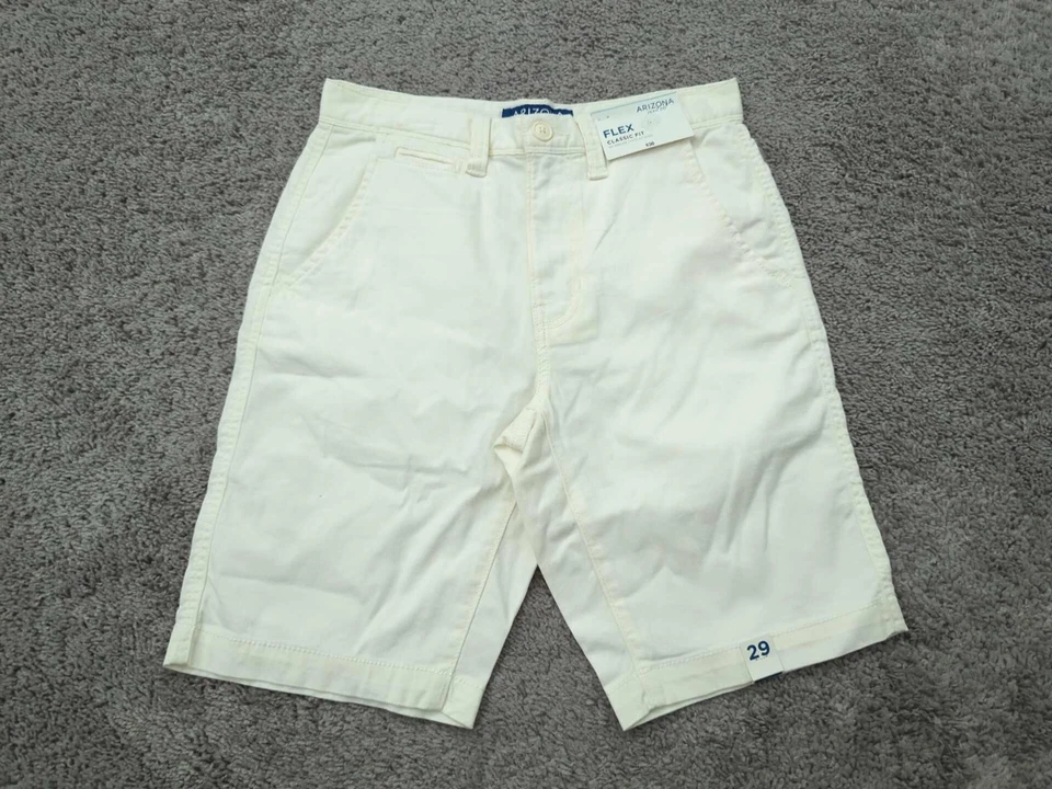 Pantalones Cortos Arizona Jean Co Para Hombre 29 Marfil Entrepierna: 10" Flex Ajuste Clásico Elastizados Nuevos con Etiquetas Foto 1 de 4