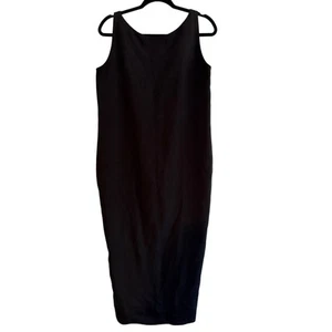 Vestido de seda negro Sylvia Heisel talla 12 nuevo sin etiquetas - Imagen 1 de 4