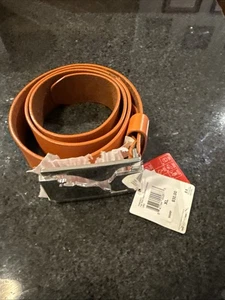 Puma Herren Square Buckle Silberfarben Golf Gürtel Gr. XL 110cm Orange Leder Neu - Bild 1 von 6