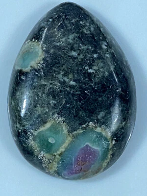 Натуральный рубин + Zoisite кабошон 68,40 crts кристаллы подвески ювелирных изделий 1шт @ Pak - Изображение 1 из 4