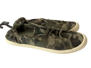 Time and Tru Scrunch Back Sneaker Memory Foam Canvas Camo Schuhe Gr. 9 - Bild 1 von 9