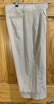 Pantalones capri Studio 1940 para mujer talla 16 beige tostado algodón, poliéster, spandex Foto 1 de 4