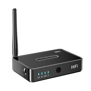 New Bluetooth 5.1 Receiver Wireless 3.5mm Adapter AUX NFC to RCA Audio - Afbeelding 1 van 12