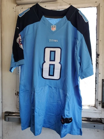 Tennessee Titans Marcus Mariota #8 Nike On Field Mens Football Jersey NWT Sz 48 Cover