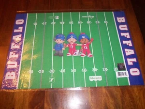 BUFFALO BILLS LITTLE PEOPLE PLACE MAT FISHER PRICE ALLEN DIGGS MCDERMOTT LIC
