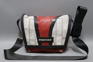 FREITAG F11 LASSIE rot/weiß Fahrrad/Freizeit CLASSIC gebraucht MESSENGER Bag Größe S - Bild 1 von 22