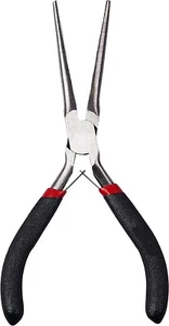 6" Needle Long Nose Small Curved Grip Pliers Steel Sharp Ultra Thin Hand Tools - Picture 1 of 6