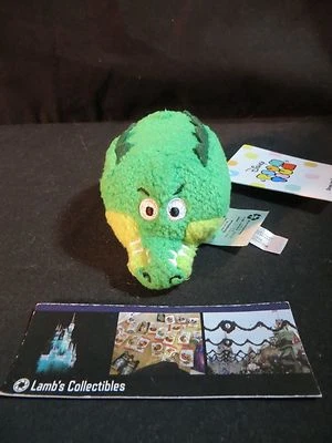 Tick Tock Croc Peter Pan Tsum Tsum 3.5" mini USA Disney Store plush toy bean bag - Image 1 of 4