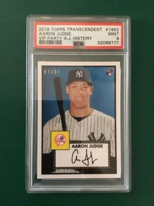 2017 Topps Transcendent 2018 VIP Party AARON JUDGE #1952 RC /87 PSA 9 8777 - Picture 1 of 3