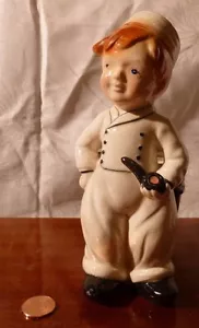 Maceta de cactus vintage DUTCH BOY PIPE soporte para pipa Japón ocupado pintura a mano 7" - Imagen 1 de 9