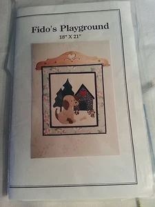 Fido's Playground Quilted Wallhanging Pattern by Dinah Ehrmann - Picture 1 of 3