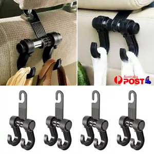4 pcs Universal Car Seat Back Headrest Hanger Holder Hooks For Bag Cup Holder - Picture 1 of 9