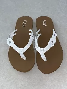Chanclas blancas Flojos para mujer talla 9 nuevas - Imagen 1 de 6