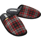 Ben Sherman Mens Taj Mule Slippers - Grey/Red - UK Size 9-10 - Brand New