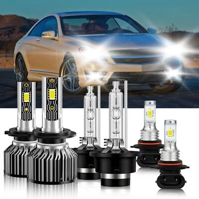 For Mercedes-Benz CL65 AMG 2005-2006 LED HID Headlight Hi Lo Beam Fog Light Bulb - Image 1 of 4