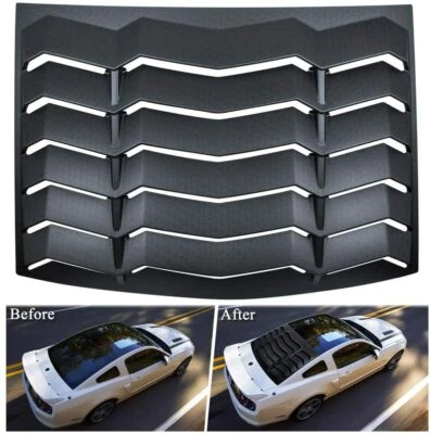 Cubierta de persiana de ventana trasera para Ford Mustang 2005-2014 parabrisas parasol ventilación Foto 1 de 4