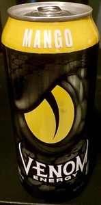 VENOM ENERGY DRINK - FULL 16oz Can - Mango - Brand New - Collectible - Picture 1 of 2