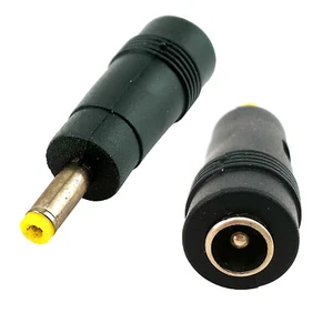 2pcs 4.0x1.7mm Male to 5.5x2.1mm Female DC Power Plug for PSP Charging Adapter - Picture 1 of 6