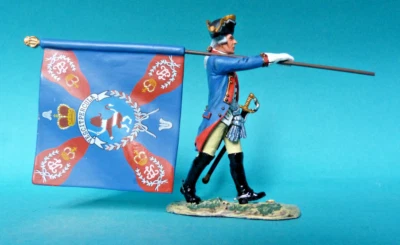 King & Country BR071 - 1776 - AIW - Hessian officer with flag - Indépendance USA - Photo 1/4