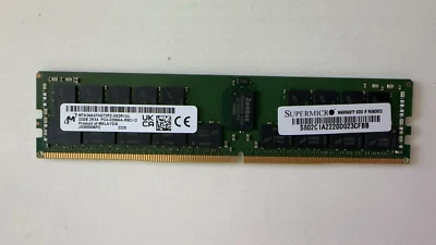 MTA36ASF4G72PZ-3G2R1 Micron 32GB 2RX4 PC4-3200AA ECC REG RDIMM Memory - Image 1 of 2