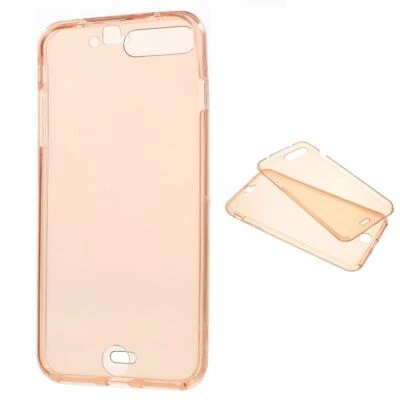 Apple iPhone 7 Plus Custodia Completa 360 In Silicone Per Smartphone Colore Rosa - Immagine 1 di 4