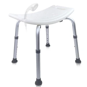 Shower Chair Seat 350lb Bath Stool Padded Height Adjustable Bathtub Seat Bench - Picture 1 of 11