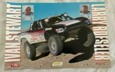 IVAN STEWART & LARRY ROESELER 海报 12 英寸 x 18 英寸 - 丰田赛车运动 - TRD — 第 1/3 张图片