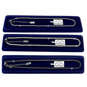 Finissima Collana Tennis da 2 a 5 mm Acciaio Girocollo Con Cristalli Zirconi - Imagen 1 de 8
